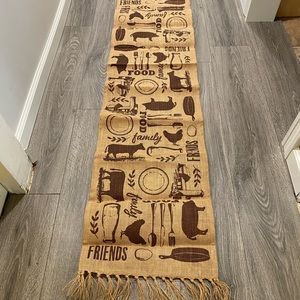 Farm house decor burlap table runner